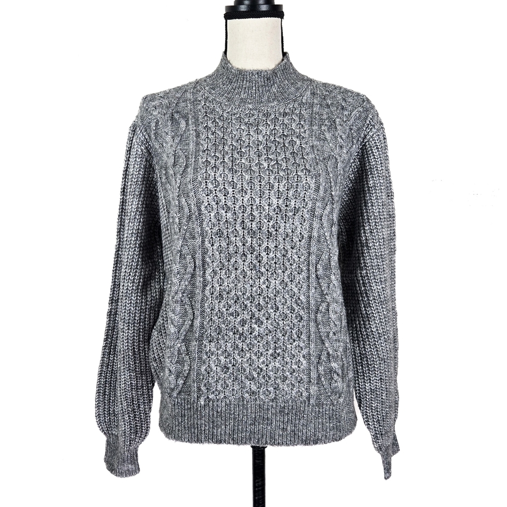 NWT Vero Moda Universe Mock Neck Mixed Knit Sweater